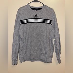 Gray Adidas crew neck
